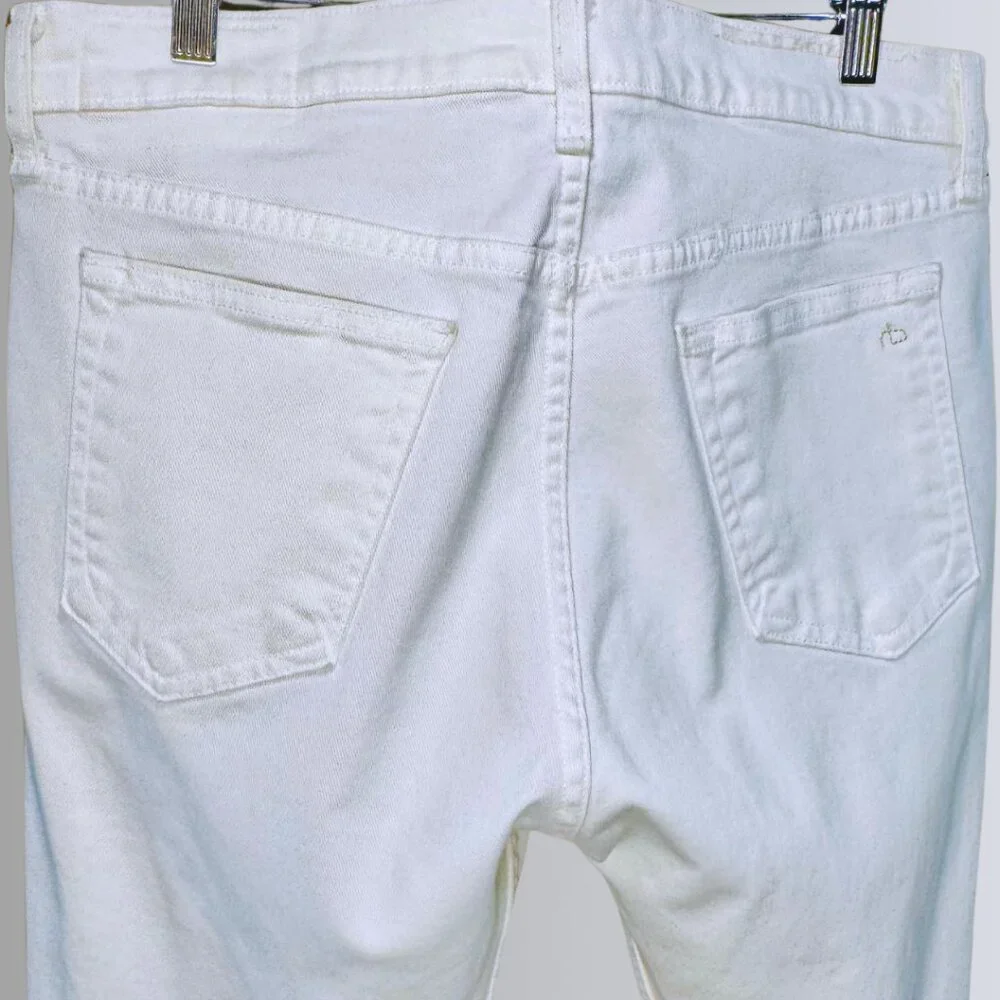 rag & bone Men's White Extra-Slim Jeans - 32